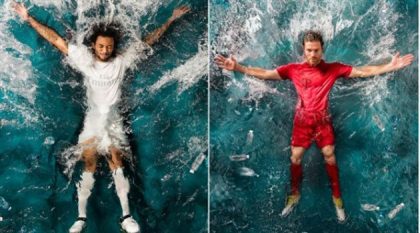 نجوم ريال مدريد سيرتدون قمصان بلاستيكية تضامنا مع مؤسسات حماية البيئة