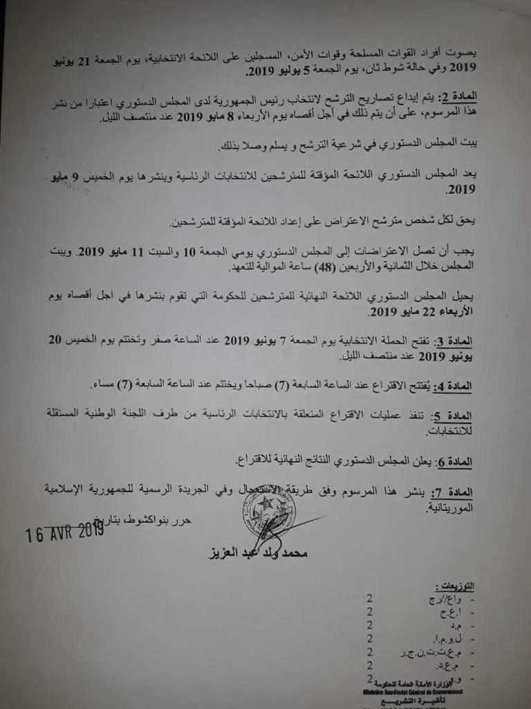 ملف وحيد لرئاسيات 2019 بعد انتهاء نصف آجال الإيداع