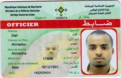 الجيش الموريتاني يكشف عن بطاقة بويومترية عسكرية جديدة