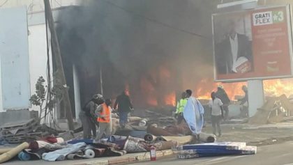 حريق قرب مستشفى ولد بوعماتو بلكصر