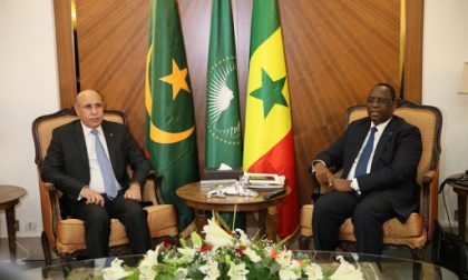 رئيس جمهورية السينغال  في مستهل زيارة رسمية لموريتانيا