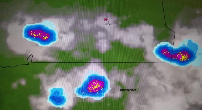سحب رعدية متوسطة محدودة جنوب الحوض الشرقي